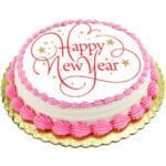 New Year Strawberry Cake