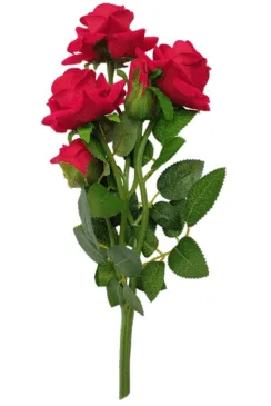 4 Red Roses - Image 1