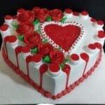 Heart Raspberry Cake
