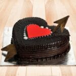 Heart Shaped Truffle Love Cake 1 kg