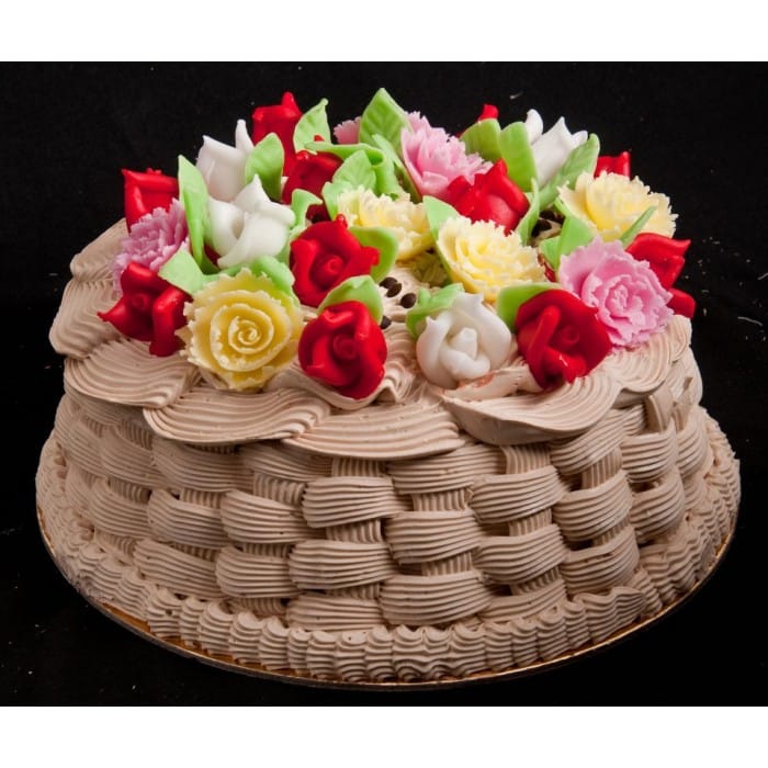 Summery flower basket cake | Tortas de girasol, Pastel de primavera, Tortas  bonitas