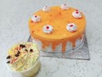 Free Mango Mousse With Orange Cake