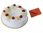 Pineapple Cake and Card 0.5 kg