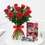 Roses Card Chocolate