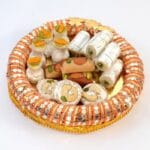 Gorgeous Round Shaped Thali With Sweets